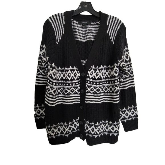 Forever 21 Oversize Thick Chunky Knit Long Sleeve Button Front Cardigan Sweater - Picture 1 of 8